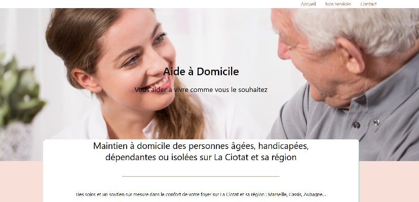 Site de service à la personne prêt à l’emploi en vente