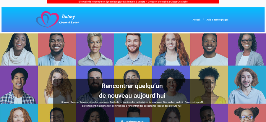 Vente site web de rencontre prêt à l’emploi - Cnathalie