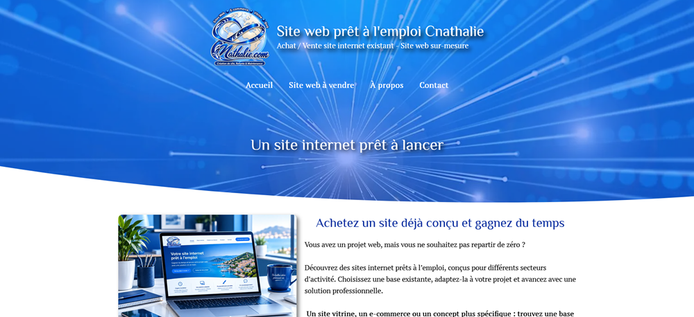 Création site internet vitrine, site prêt à l’emploi