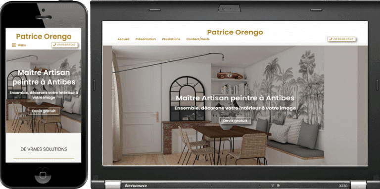 Création site web d’artisan réalisation/création Cnathalie La Ciotat