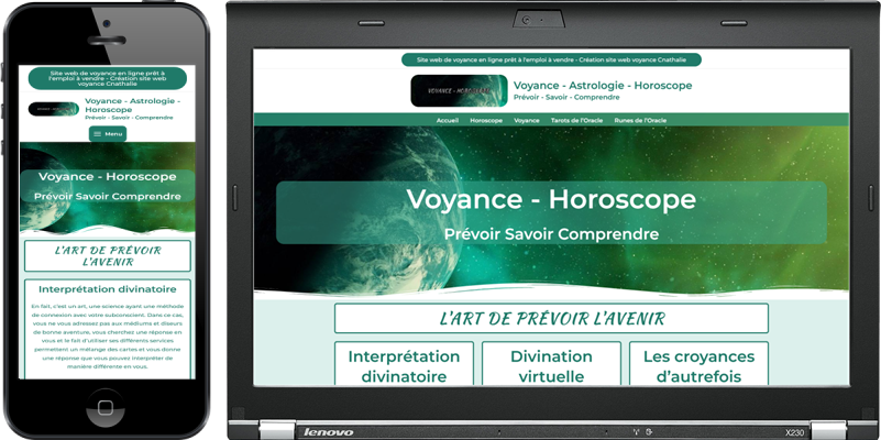 Vente Site Web De Voyance En Ligne Prêt À L’emploi - Voyance - Horoscope Cnathalie Webmaster Antibes