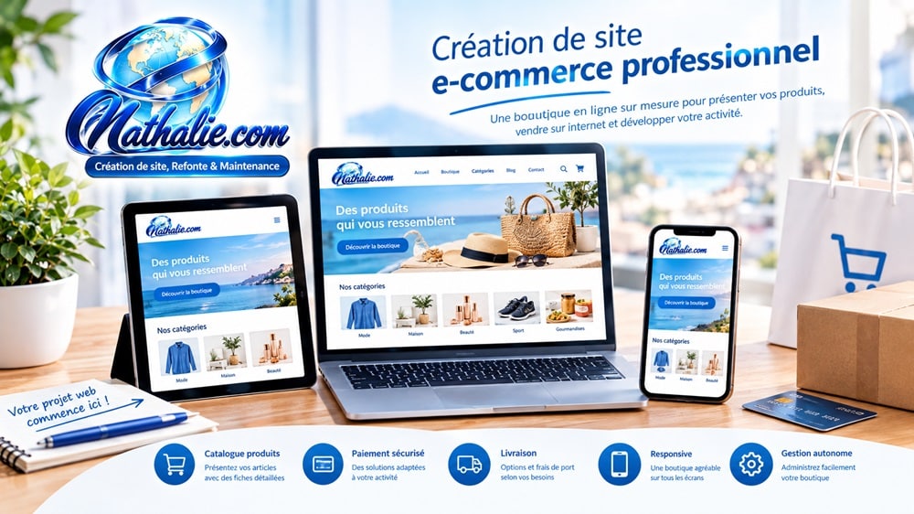 Création de site e-commerce professionnel | Cnathalie