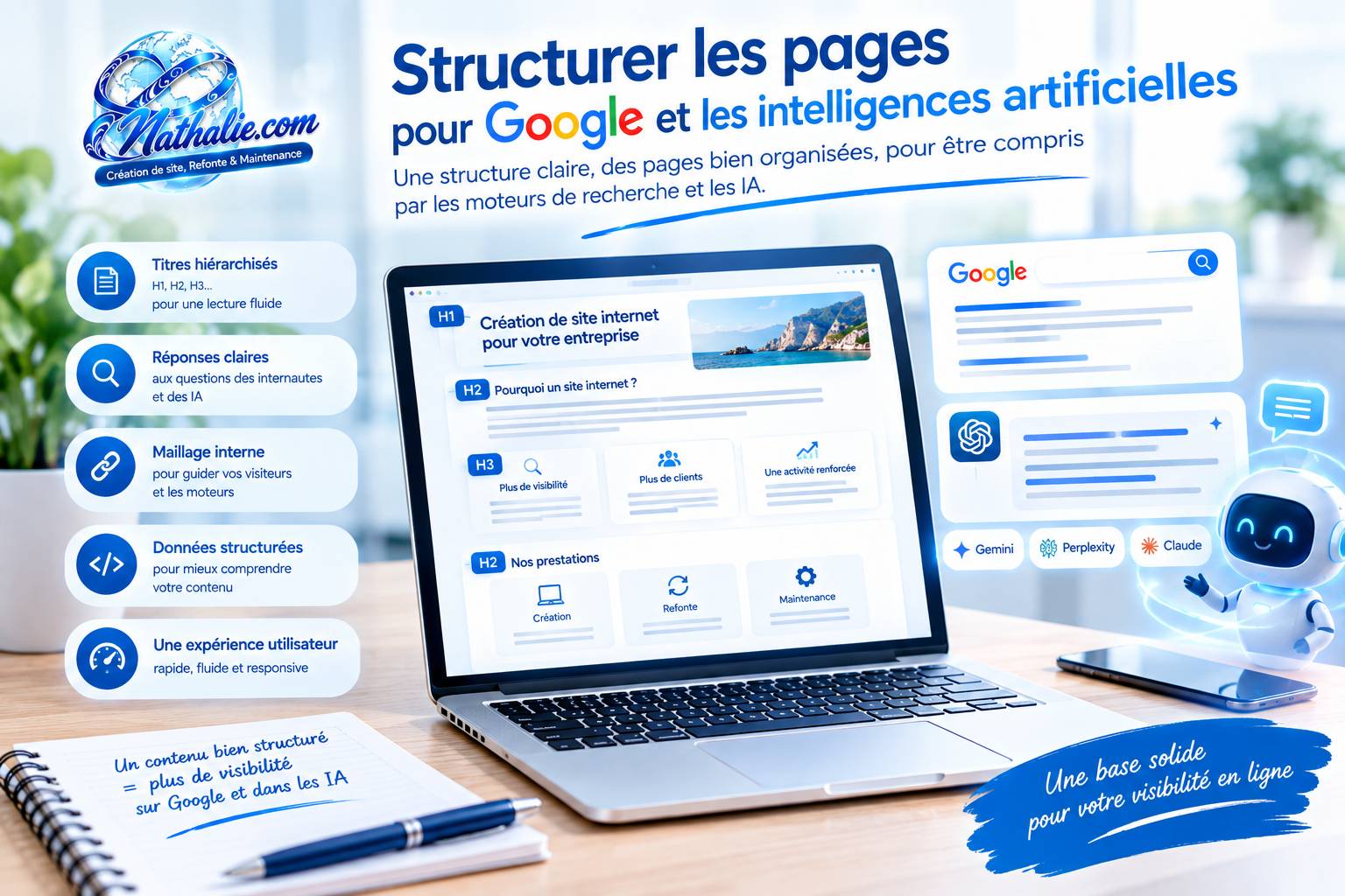 Structurer les pages pour Google et les intelligences artificielles Structurer les pages pour Google et les intelligences artificielles