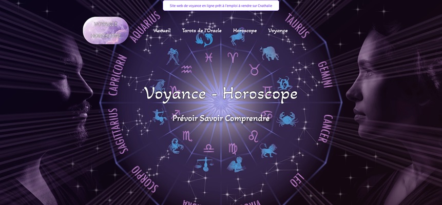 Vente Site Web De Voyance En Ligne Prêt À L’emploi - Voyance - Horoscope Cnathalie Webmaster Antibes